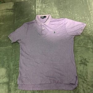 Polo Ralph Lauren Shirt Mens Large Purple Short Sleeve Preppy